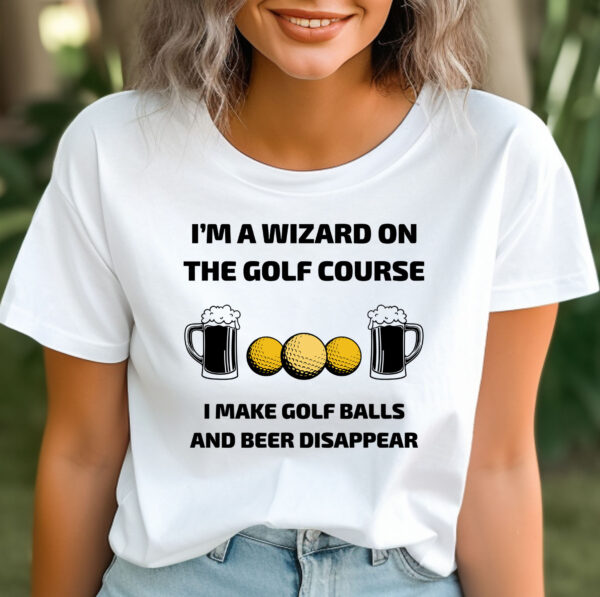 I’m a Wizard on the Golf Course Unisex T-shirt - Image 2