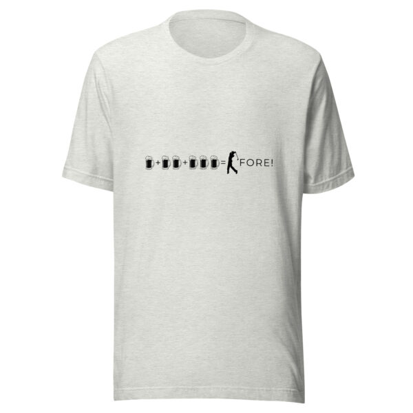 One, Two, Three, Fore! Unisex Golf T-shirt - Image 4
