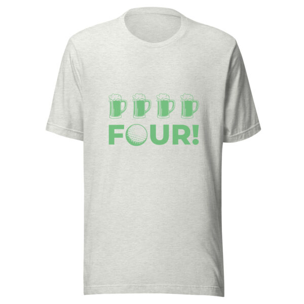 Four! Unisex Golf T-shirt - Image 5