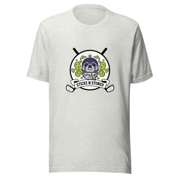 Sticks n Stoned 3 Unisex Golf T-shirt - Image 3