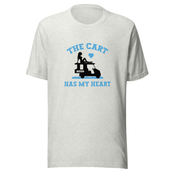 The Cart Has My Heart Unisex Golf T-shirt - Image 2