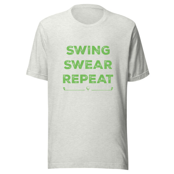 Swing, Swear, Repeat Unisex Golf T-shirt - Image 5
