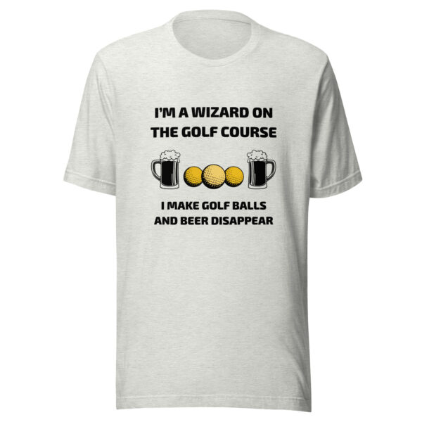 I’m a Wizard on the Golf Course Unisex T-shirt - Image 3