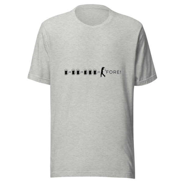 One, Two, Three, Fore! Unisex Golf T-shirt - Image 2