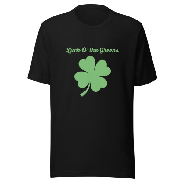Luck O’ the Greens Unisex Golf T-shirt - Image 3