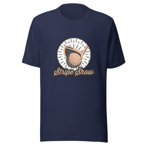 Stripe Show Unisex Golf T-shirt - Image 3