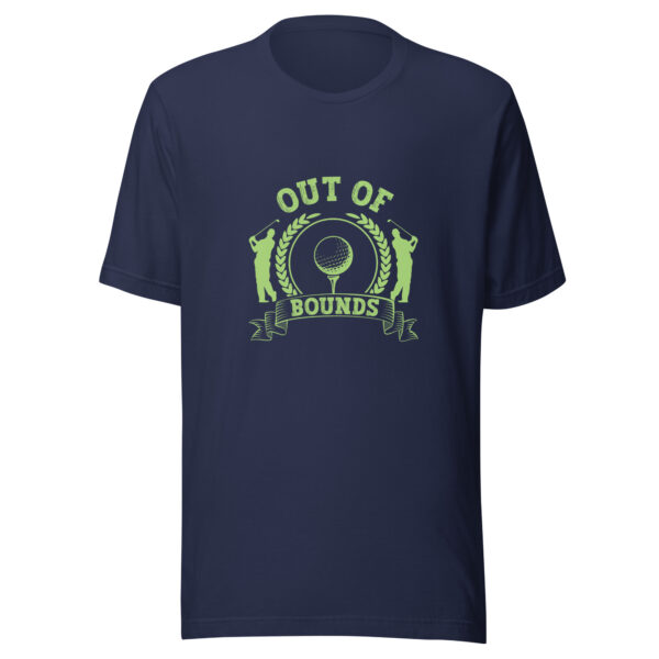 Out of Bounds Unisex Golf T-shirt - Image 4
