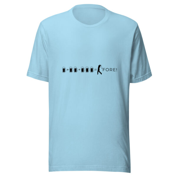 One, Two, Three, Fore! Unisex Golf T-shirt - Image 3
