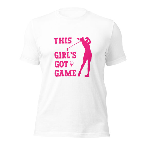 This Girl’s Got Game Unisex Sizing Golf T-shirt - Image 2