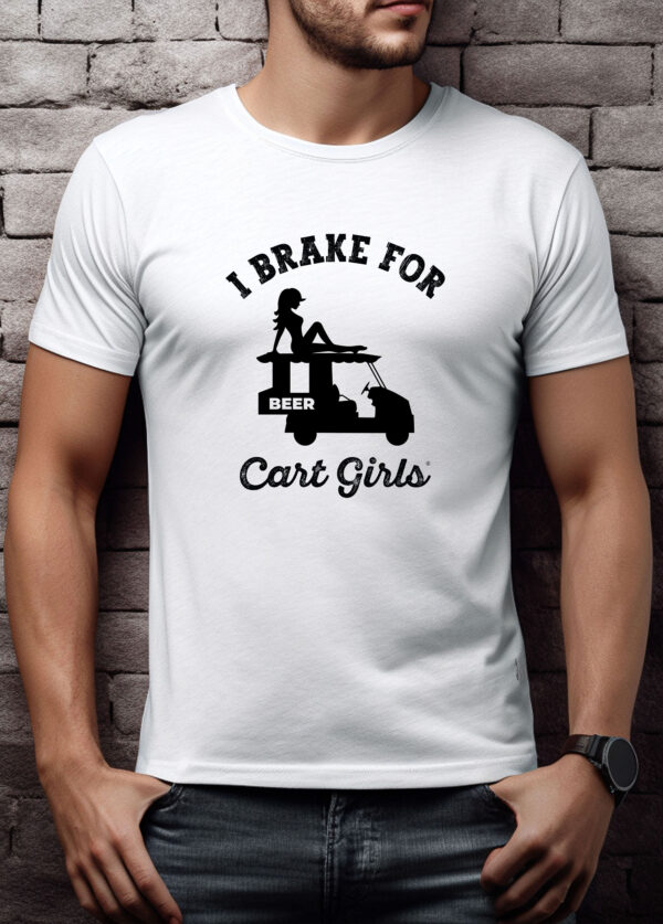 I Brake for Cart Girls Unisex Golf T-shirt