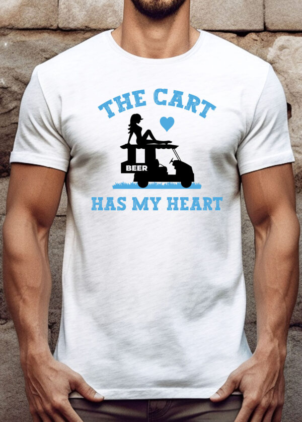 The Cart Has My Heart Unisex Golf T-shirt