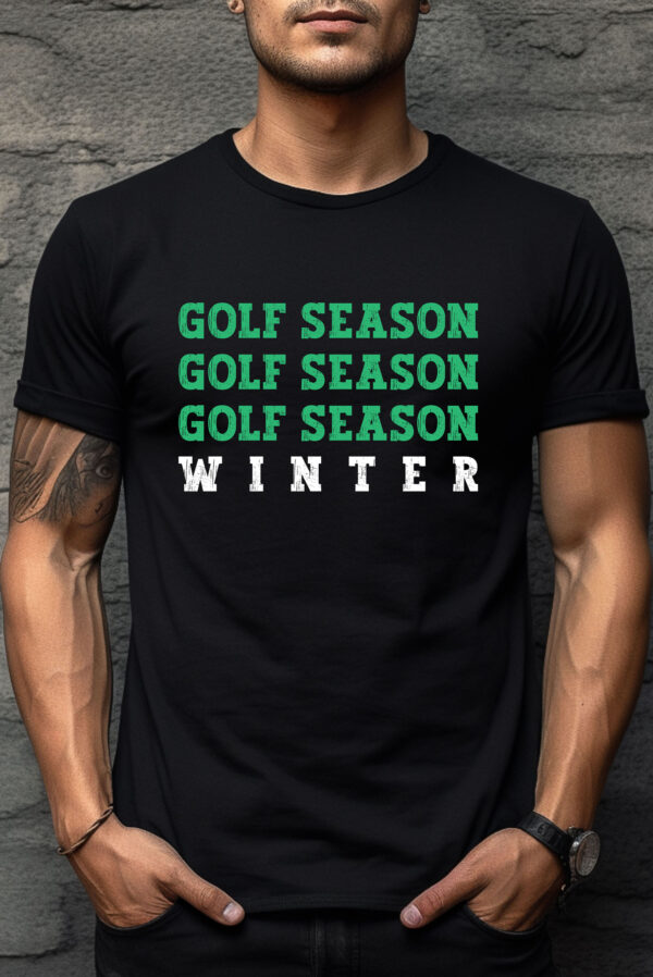 The Four Seasons (Golf, golf, golf, winter) Unisex Golf T-shirt