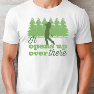 It Opens Up Over There Unisex Golf T-shirt
