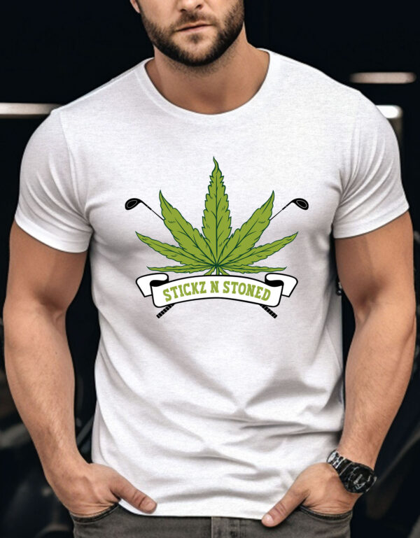 Sticks n Stoned 2 Unisex Golf T-shirt