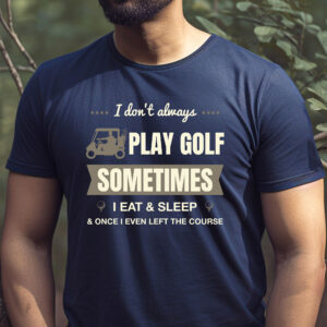 I Don’t Always Play Golf – Sometimes I Eat and Sleep Unisex T-shirt