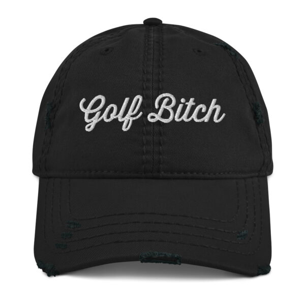 Golf Bitch Distressed Dad Hat - Image 2